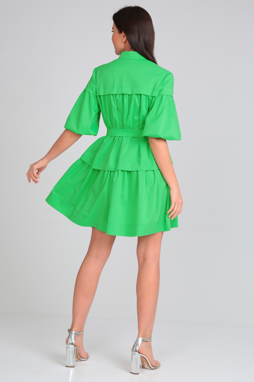 Платье YOUR SIZE 2186 зеленый жасмин